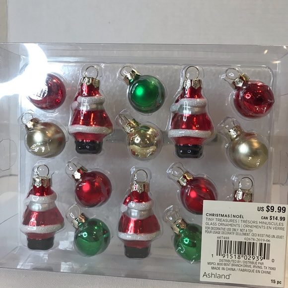 Ashland Tiny Treasures Glass Ornaments - Picture 2 of 2